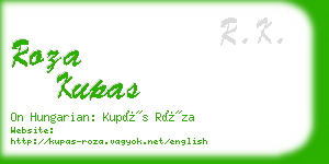 roza kupas business card